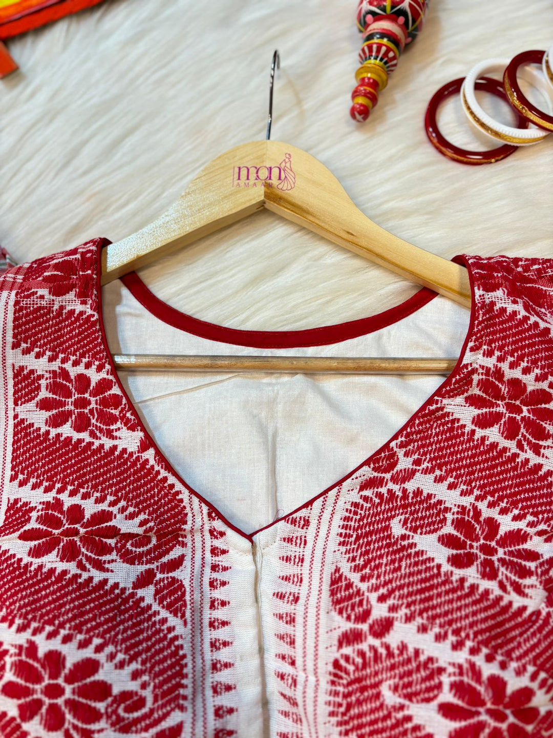 Bihu- Assamese Gamcha style Designer Blouse