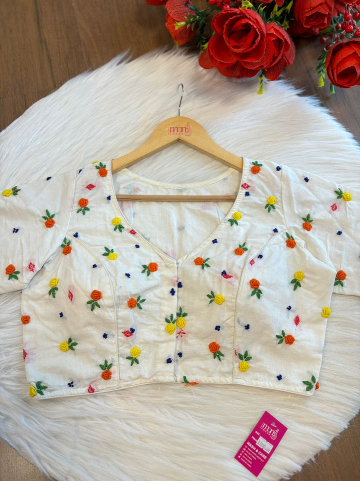 Shade Of French Knot (Designer Blouse)