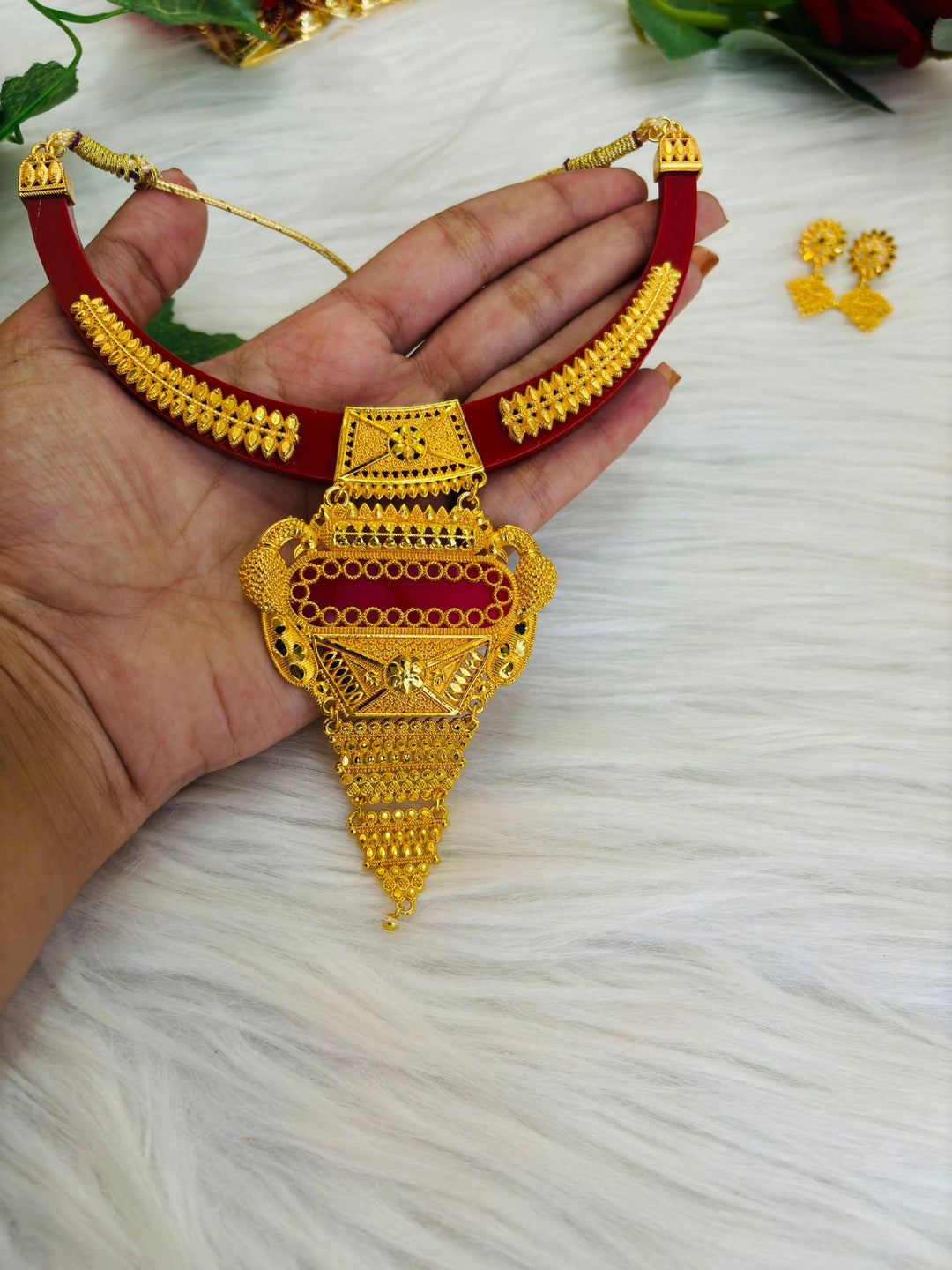 Navya- Gold Plated Necklace Set