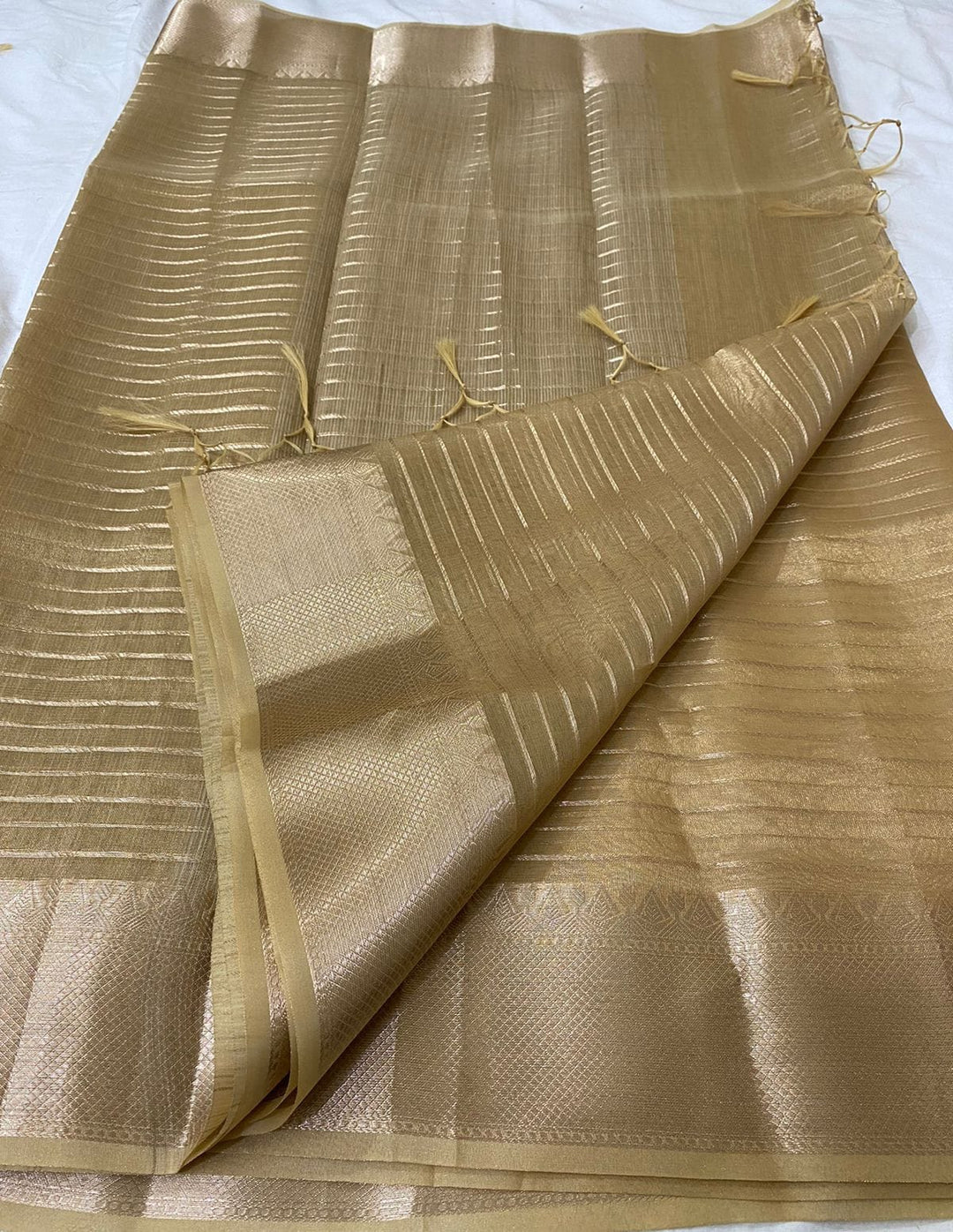 Absolutely Unique- Banarasi Tissue Organza Saree