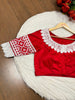 Red Embroidery - Designer Blouse