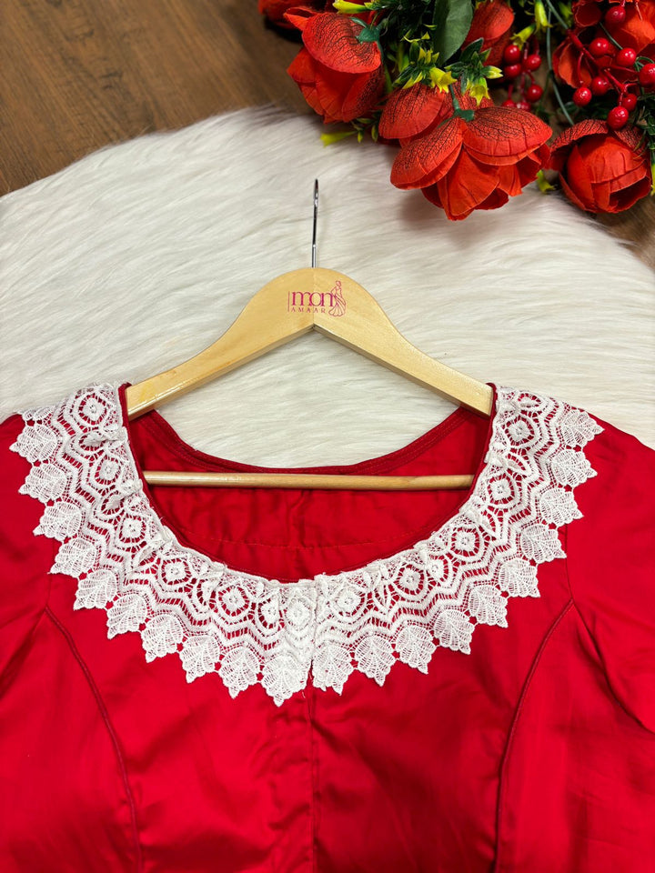 Red Embroidery - Designer Blouse