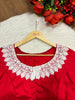 Red Embroidery - Designer Blouse