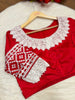 Red Embroidery - Designer Blouse