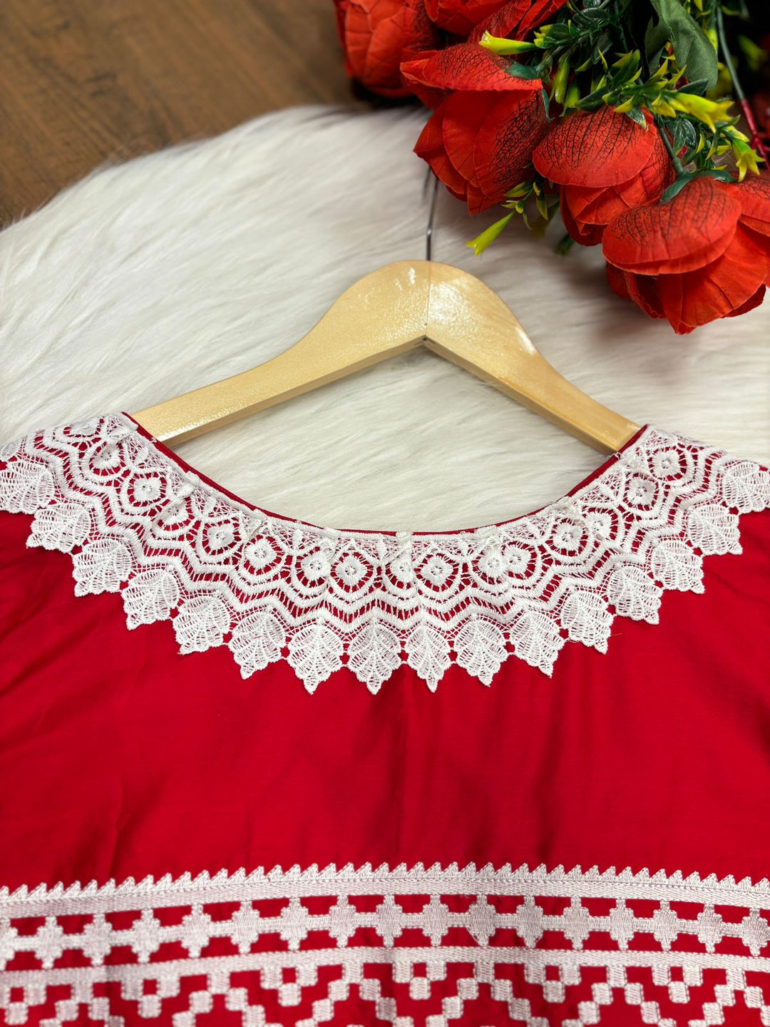 Red Embroidery - Designer Blouse