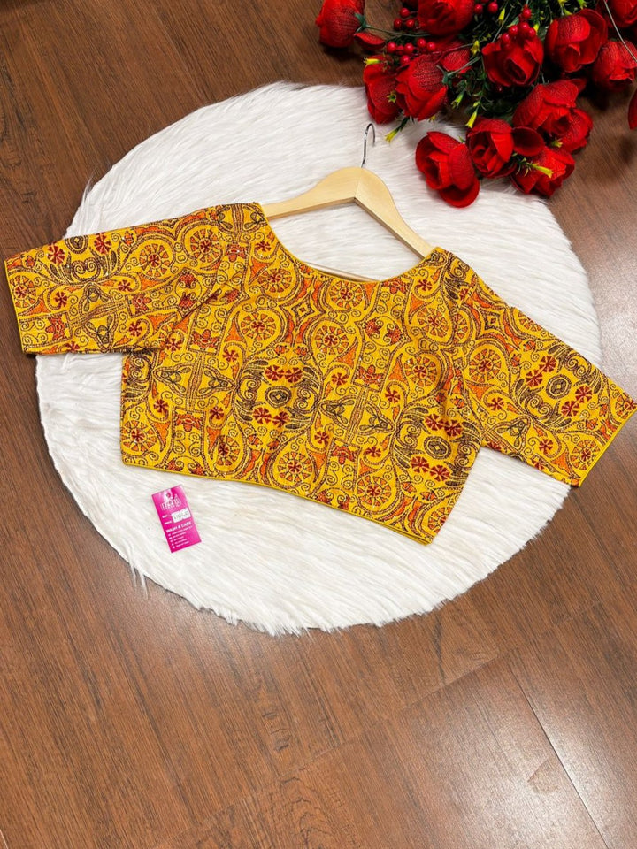 Aishani -Designer Kantha Print Blouse