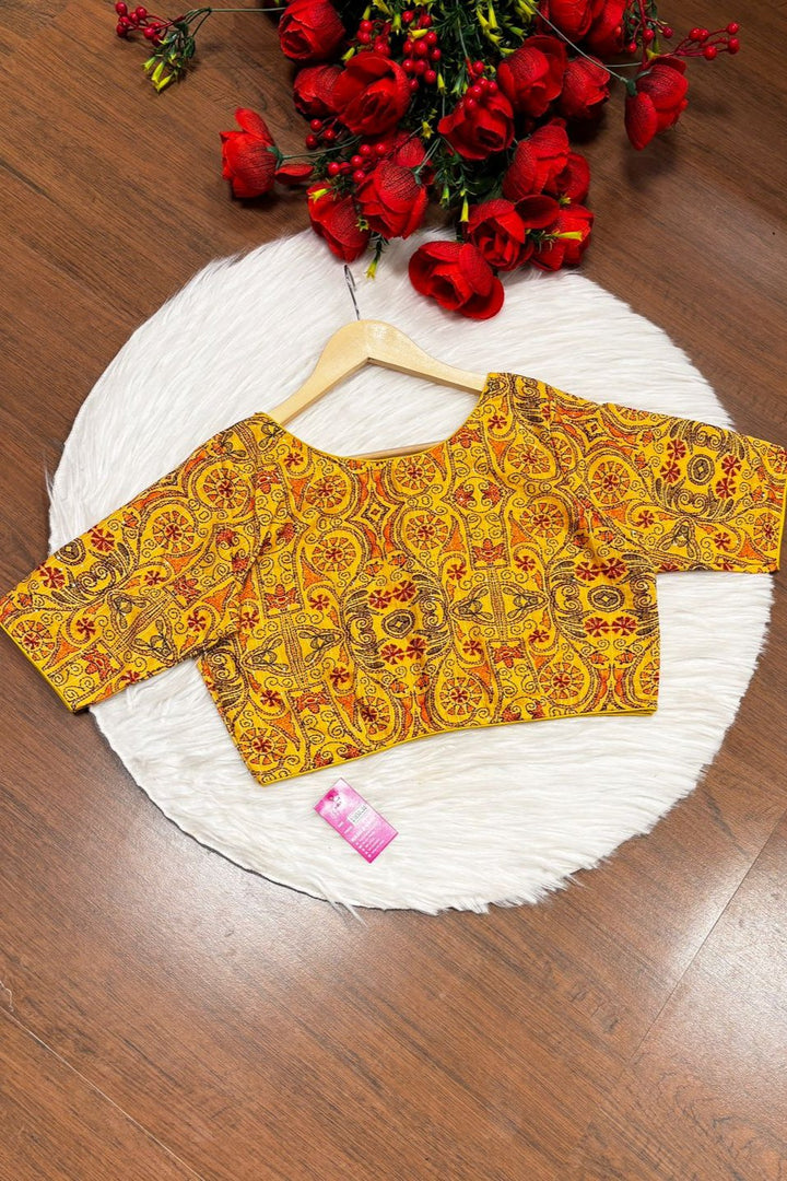 Aishani -Designer Kantha Print Blouse