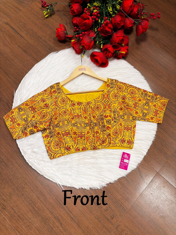 Aishani -Designer Kantha Print Blouse