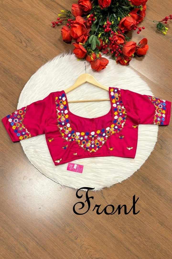 Pretty In Pink Designer Blouse