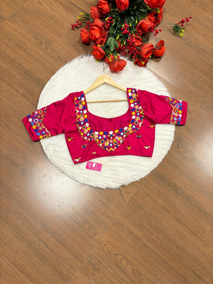 Pretty In Pink Designer Blouse