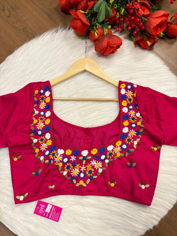 Pretty In Pink Designer Blouse