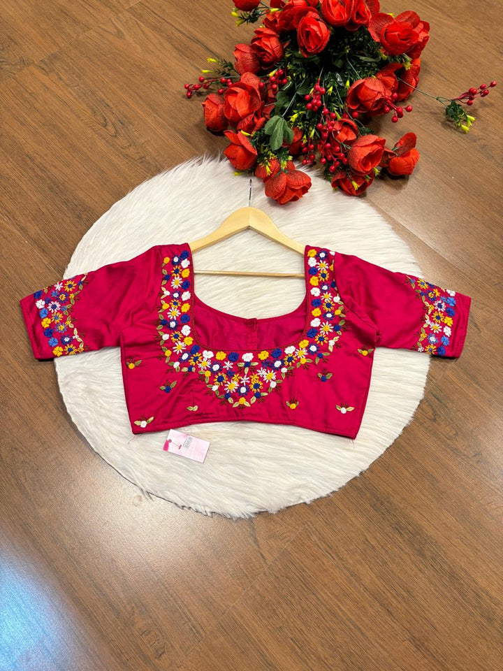 Pretty In Pink Designer Blouse