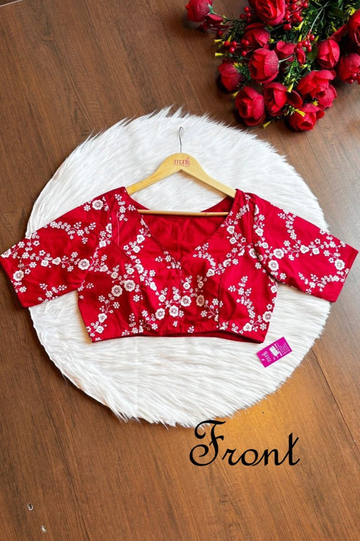 Pop of Color Designer Cotton Blouse