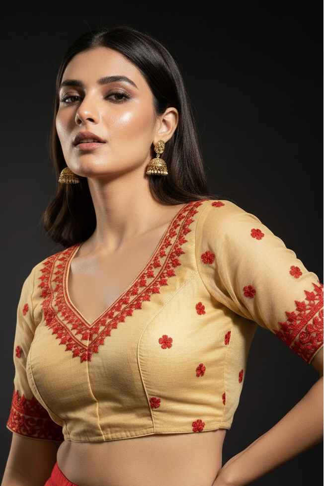 Adorable Organza Designer Blouse