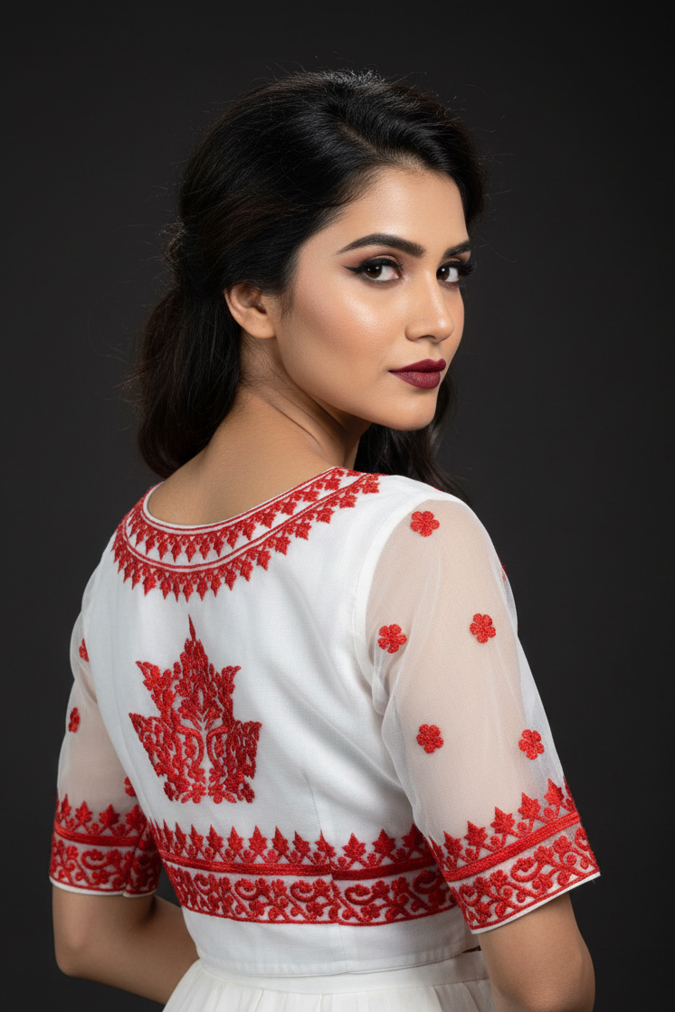 Adorable Organza Designer Blouse