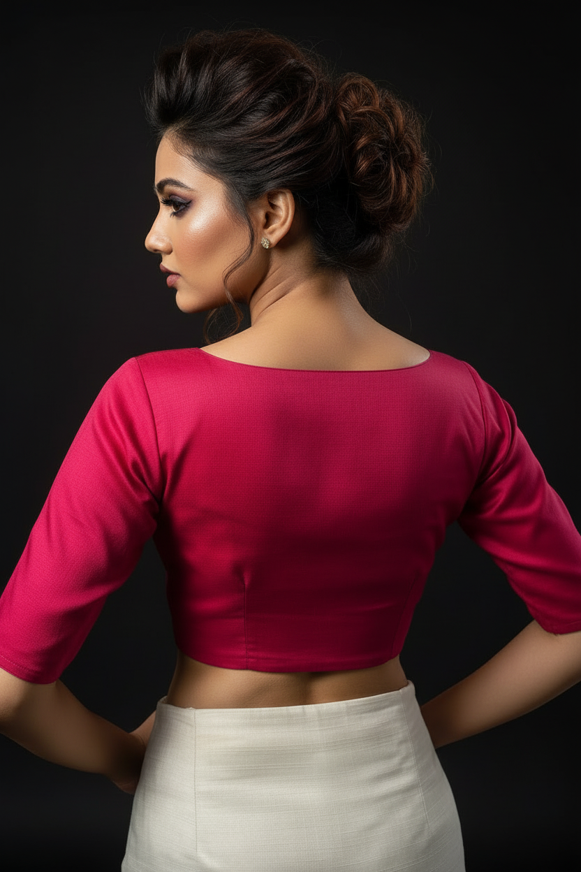 Single And Solid Color Fancy Designer Blouse