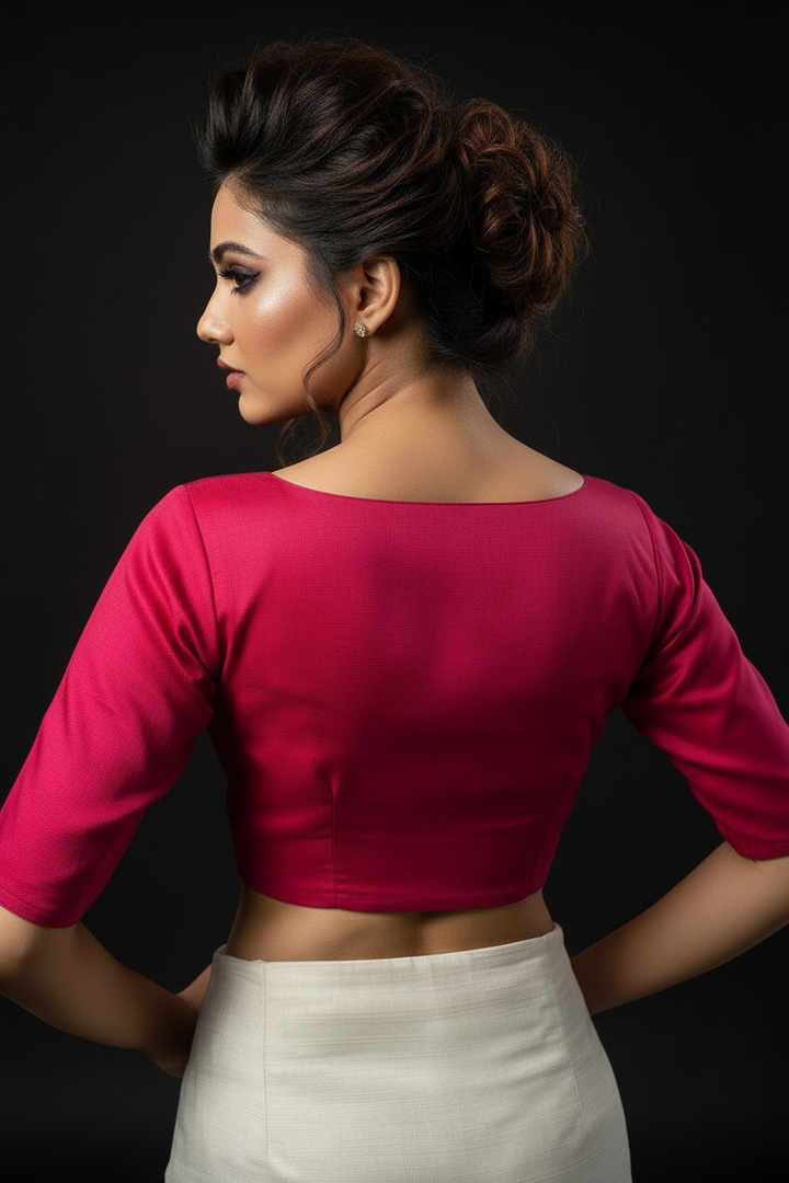 Single And Solid Color Fancy Designer Blouse