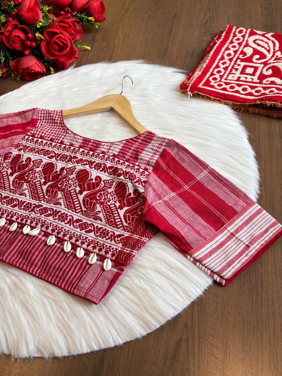 Assam Traditional Fancy Designer Blouse