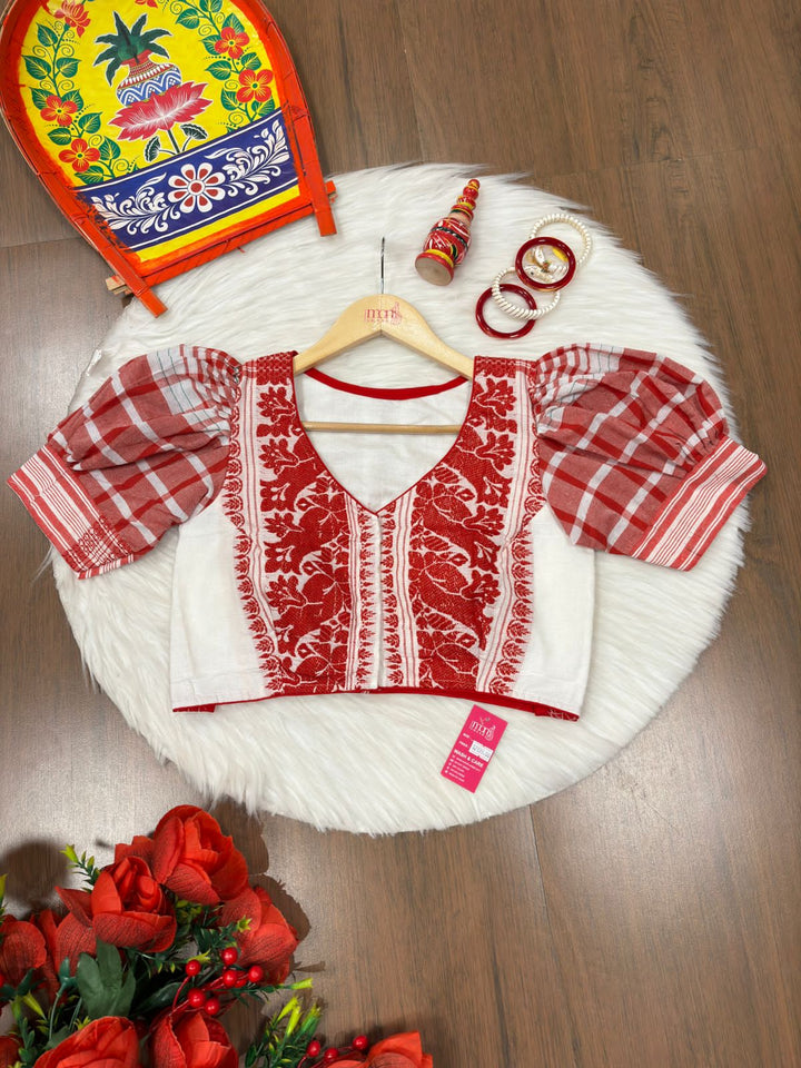 Bihu- Special Gamcha style Designer Blouse