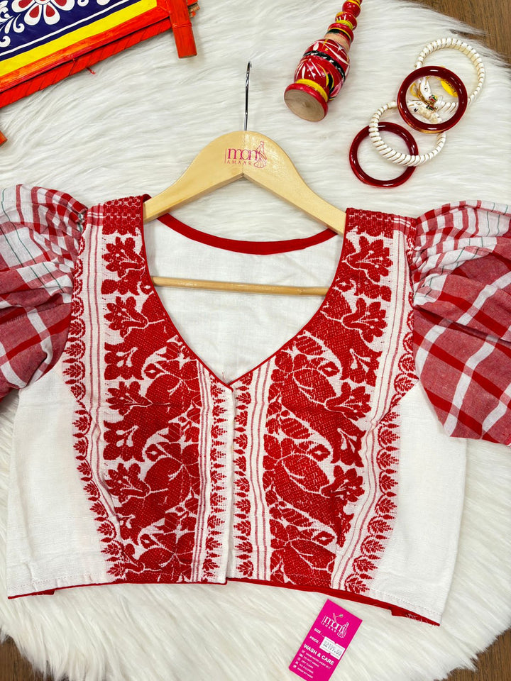 Bihu- Special Gamcha style Designer Blouse