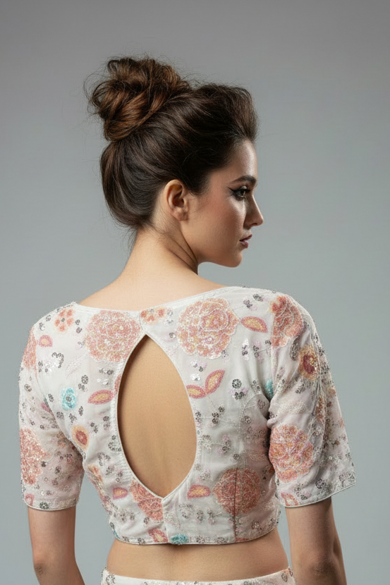 Sequins Fair Designer Georgette Blouse