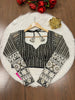 Black Vintage Designer Net Blouse