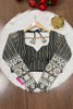 Black Vintage Designer Net Blouse