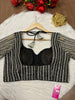 Black Vintage Designer Net Blouse