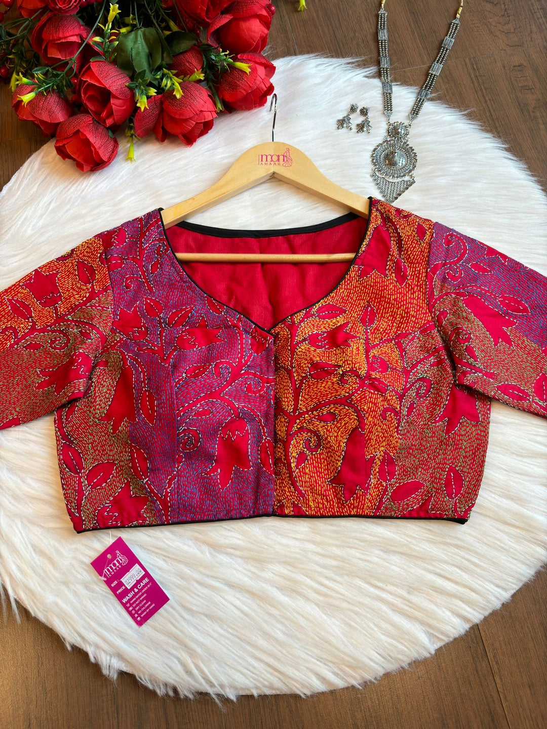 Never Like Before-Designer Kantha Blouse