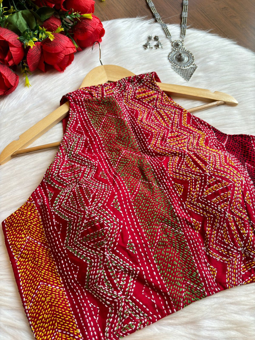 Kantha Shine- Designer Blouse With Handwork