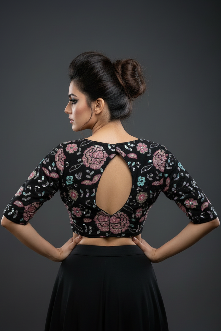 Sequins Fair Designer Georgette Blouse