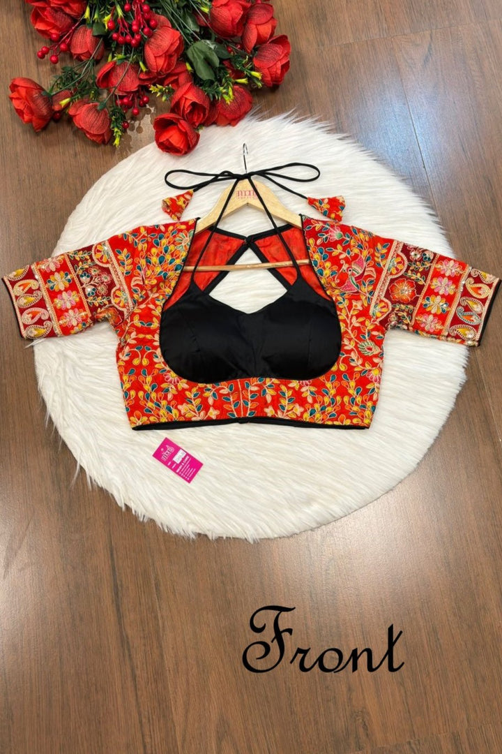 Bright To Light Designer Fancy Silk Blouse