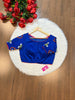 Aspiration Blue Designer Cotton Blouse