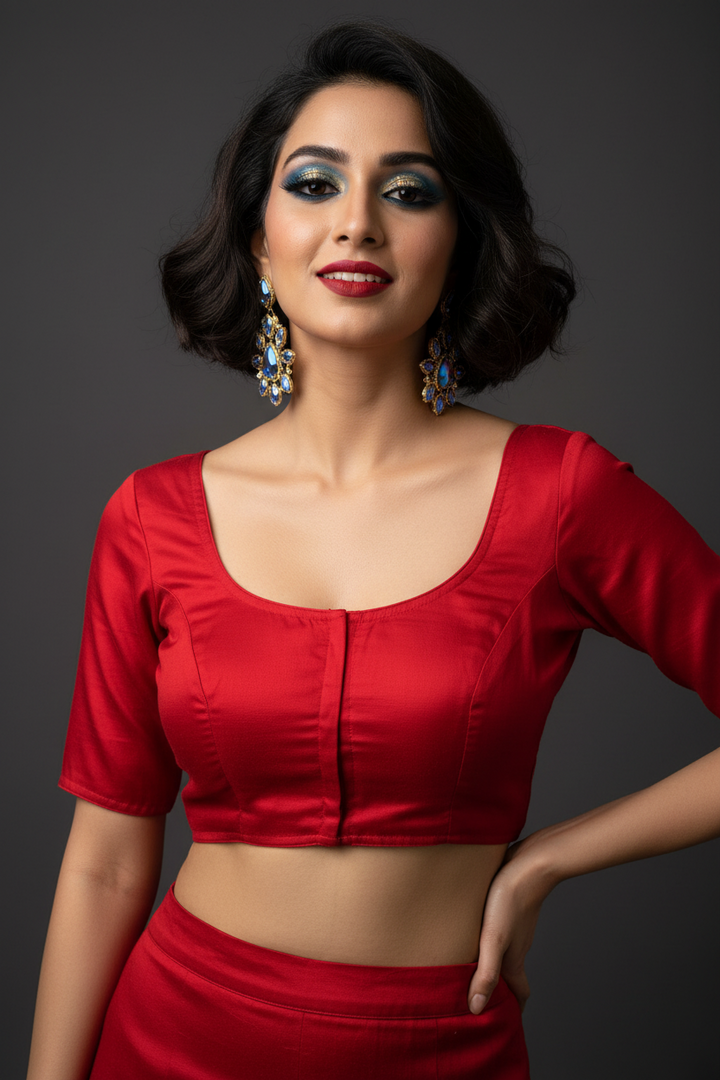 Single And Solid Fancy Designer Blouse