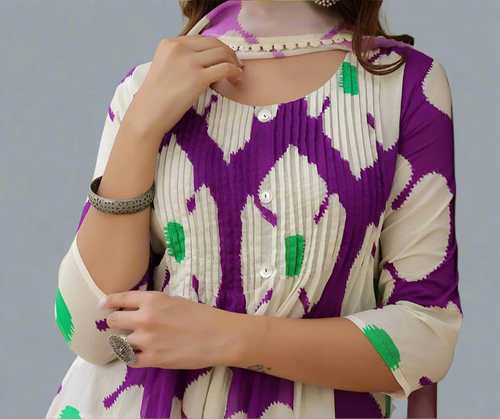 Flawlessly Flow Cotton Kurti Set