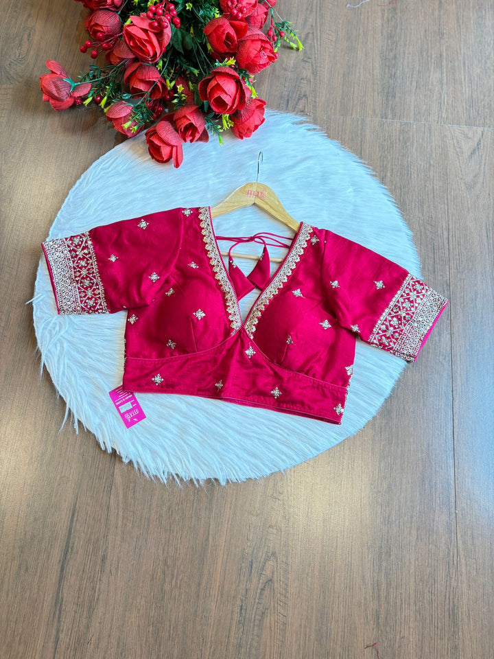 Mountain Of Light Vichitra Silk Blouse