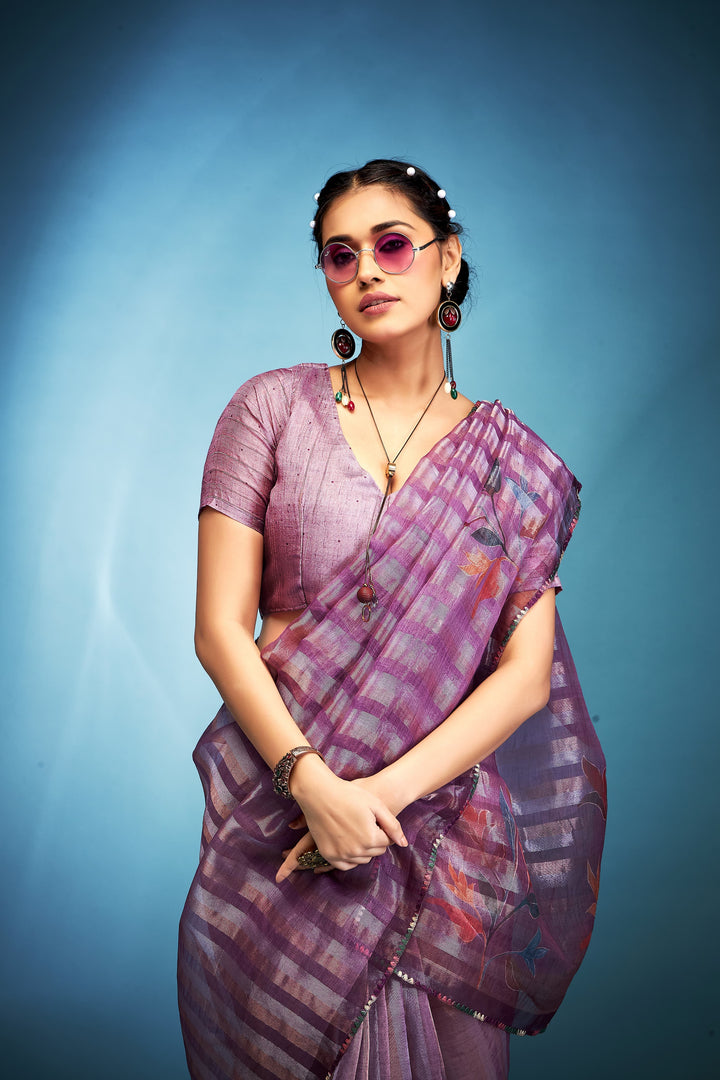 Graceful Lady Tissue Silk Saree