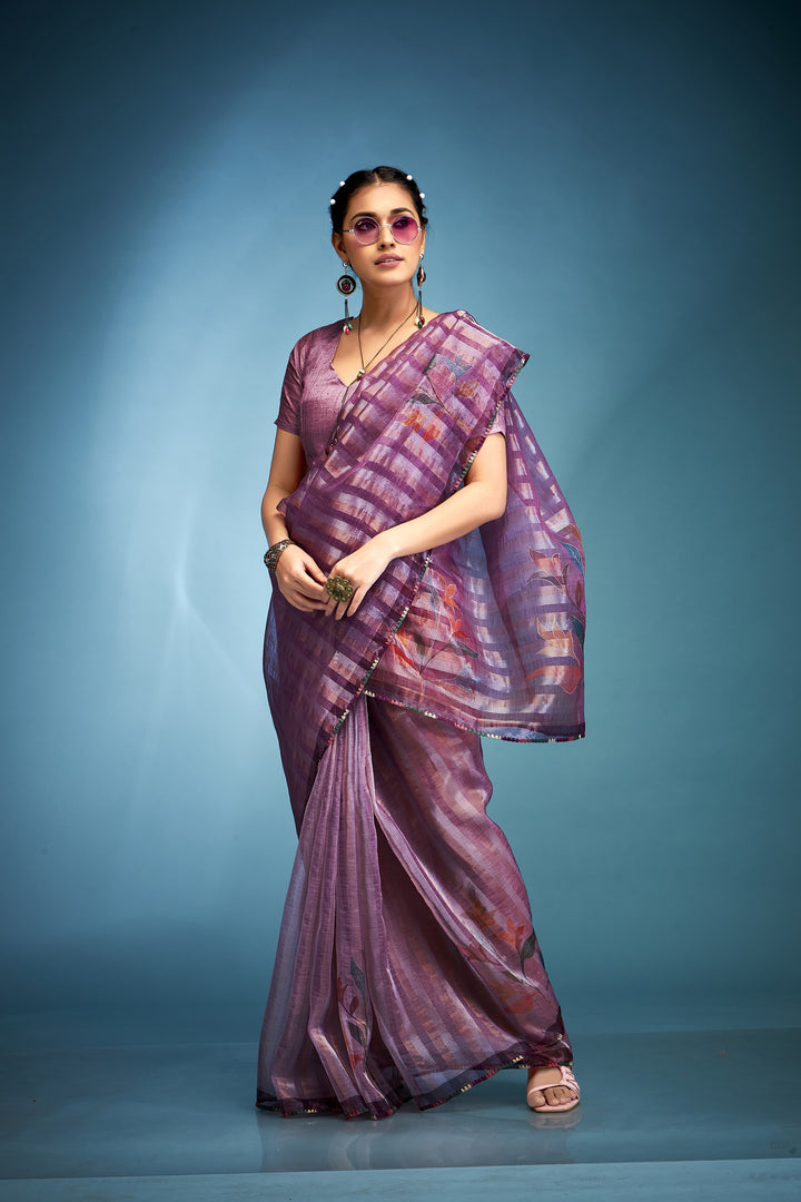 Graceful Lady Tissue Silk Saree