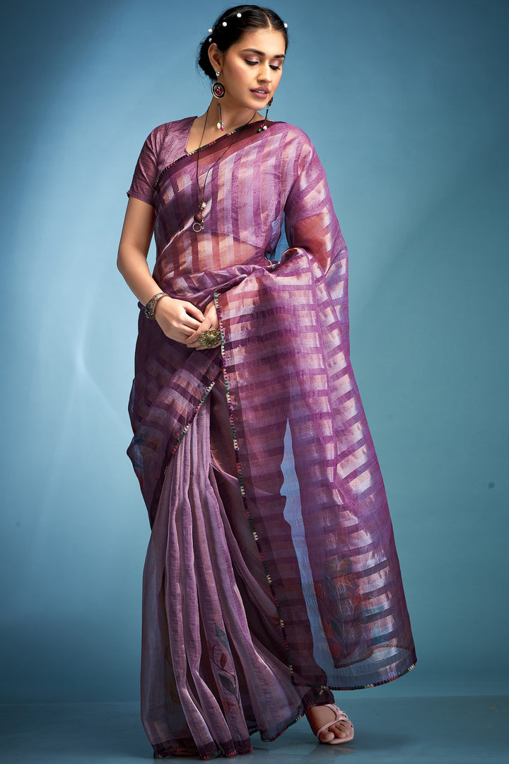 Graceful Lady Tissue Silk Saree