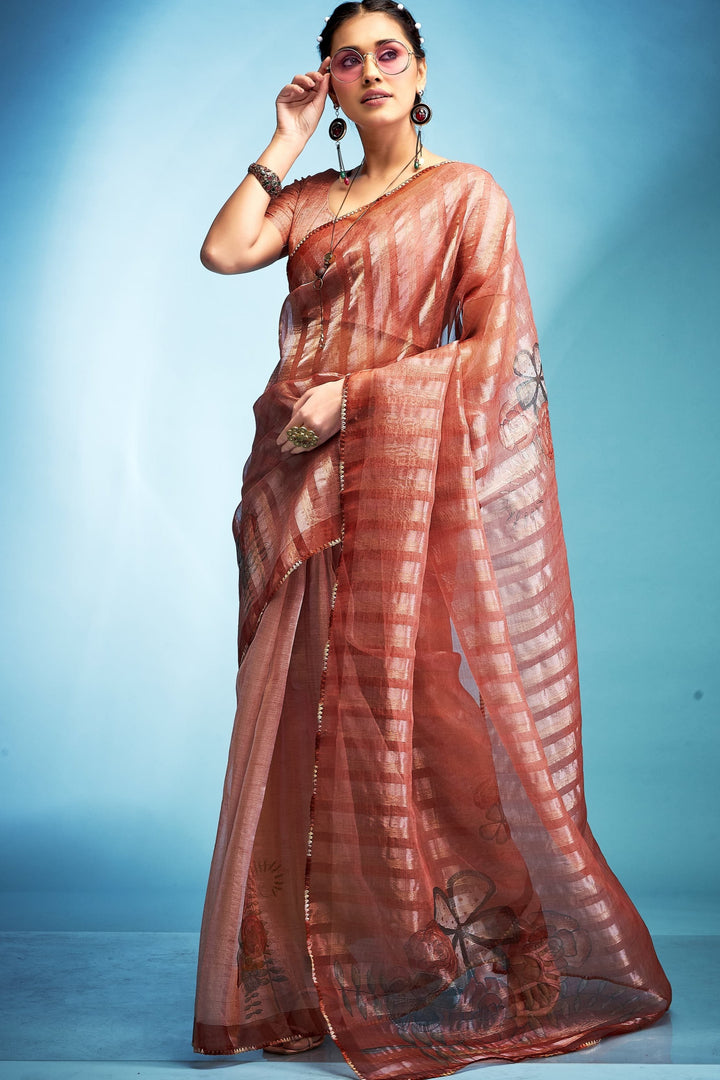 Graceful Lady Tissue Silk Saree