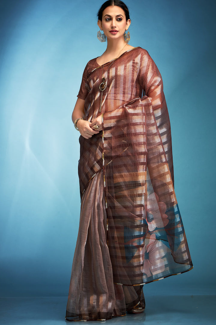 Graceful Lady Tissue Silk Saree