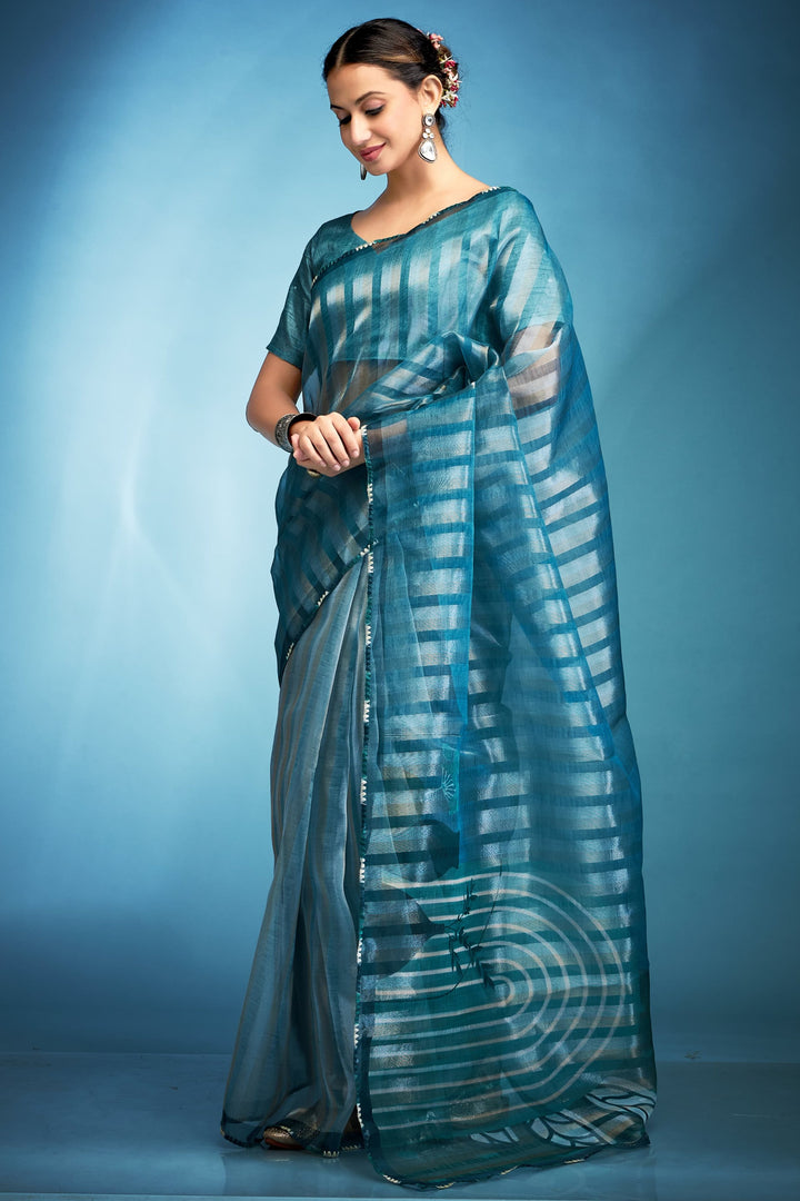 Graceful Lady Tissue Silk Saree