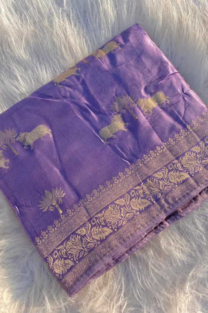 Kamdhenu- A Traditional Story Banarasi Saree