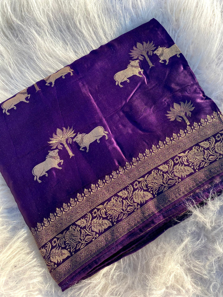 Kamdhenu- A Traditional Story Banarasi Saree