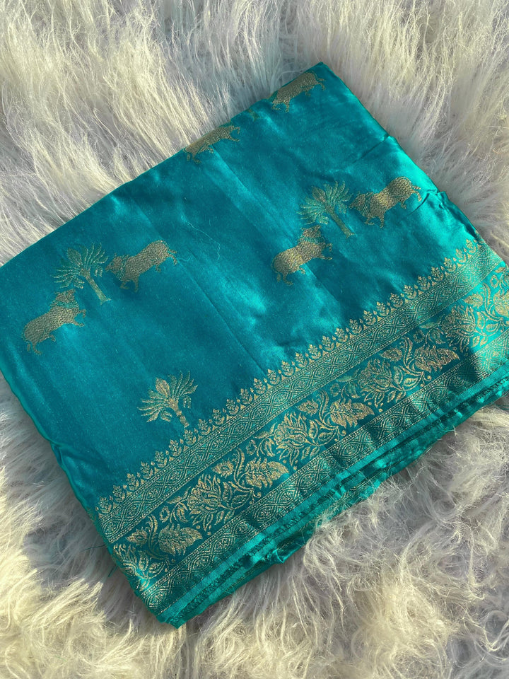 Kamdhenu- A Traditional Story Banarasi Saree