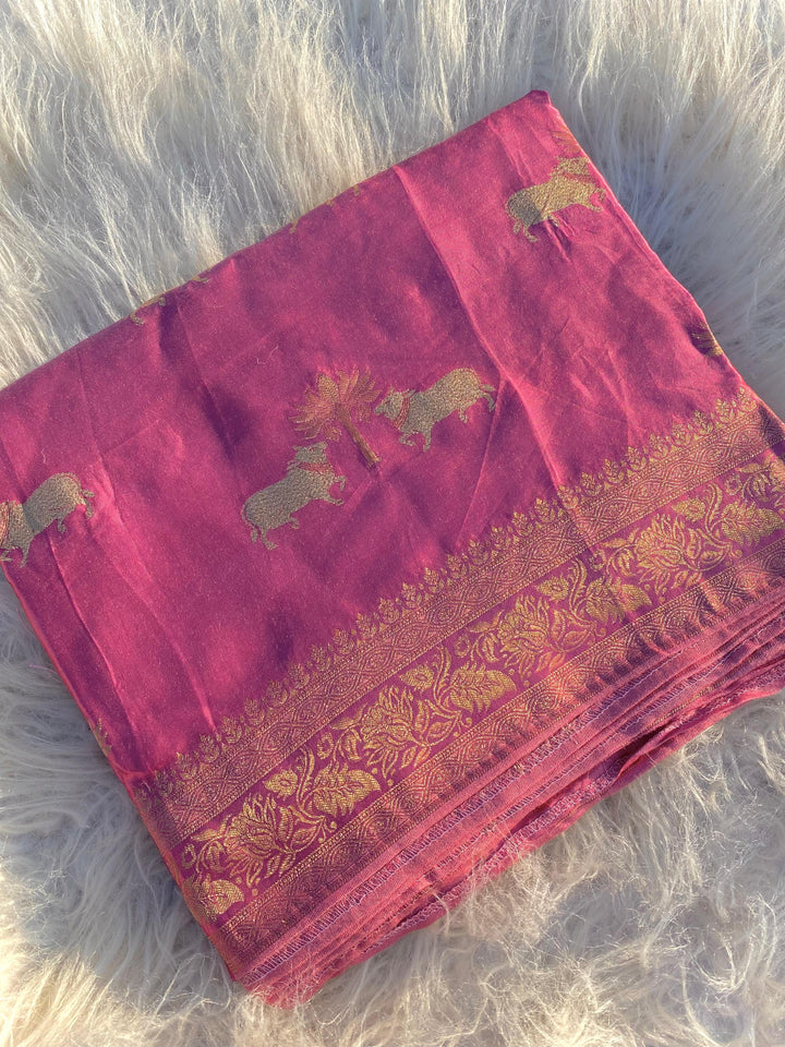 Kamdhenu- A Traditional Story Banarasi Saree