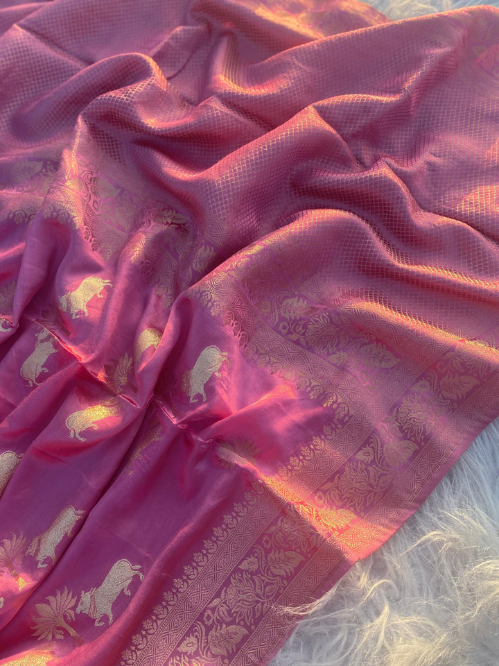 Kamdhenu- A Traditional Story Banarasi Saree