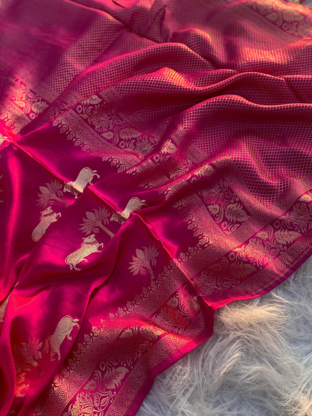 Kamdhenu- A Traditional Story Banarasi Saree