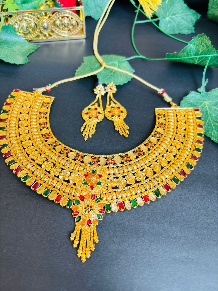 Perfect Expression- Gold Plated Necklace Set