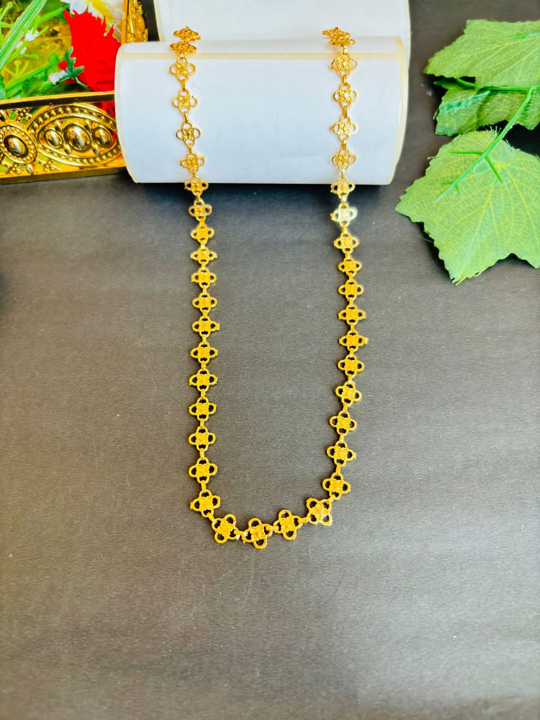 Aaviksha Gold Plated Long Chain